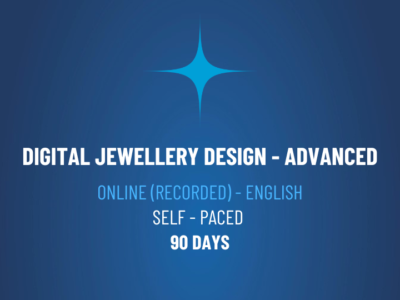 Recorded Digital Jewellery Design – Advanced – RDJDA